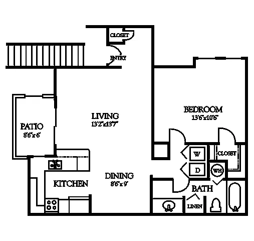 Floor plan 1B