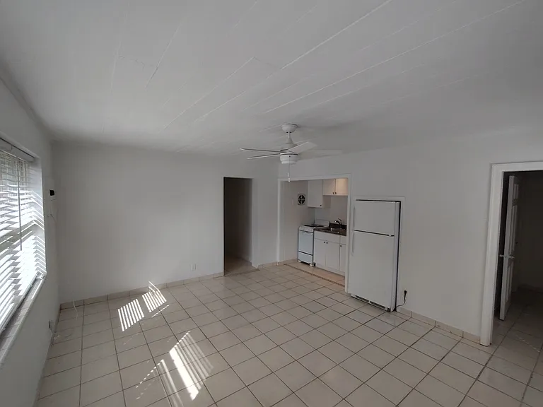 Living room with kitchenette