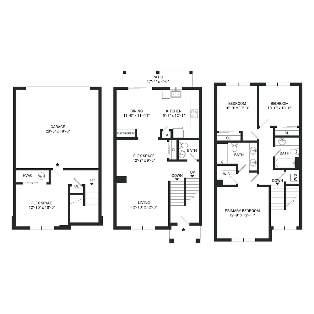 Floor plan Magnolia Townhome