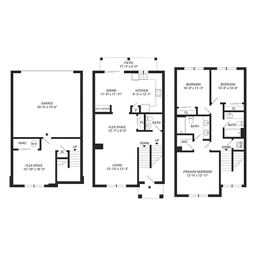 Floor plan Magnolia Townhome