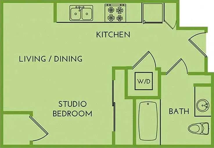 Studio Floorplan Diagram