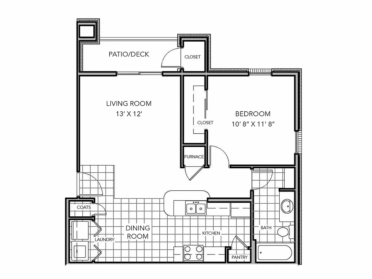 Floor plan 1 Bedroom