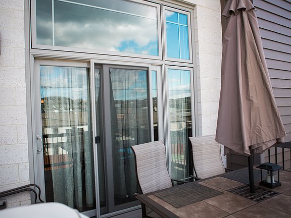 Deck off of living room 