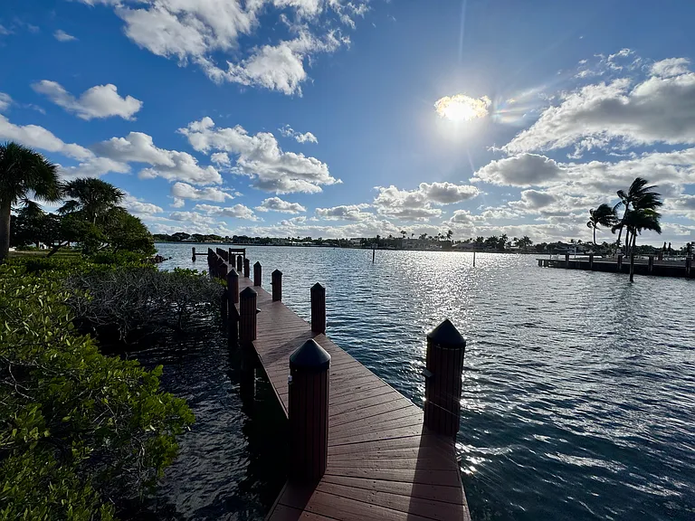 Community dock at the intracoastal