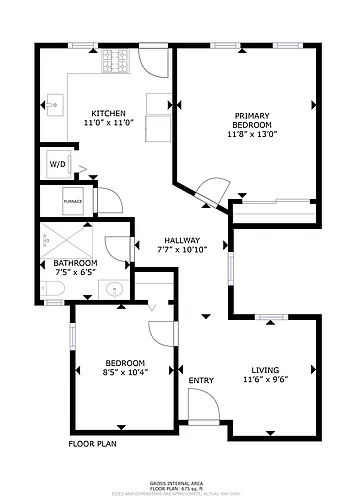 Floor plan Two Bedroom