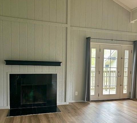 Living area and balcony