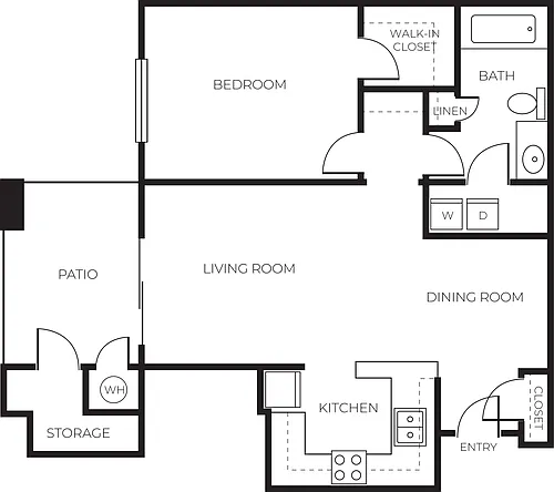 Floor plan One Bedroom