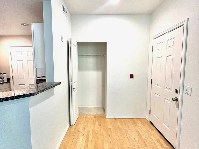 Entryway with coat closet