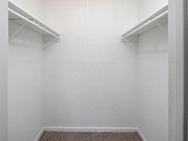 Generous closet space