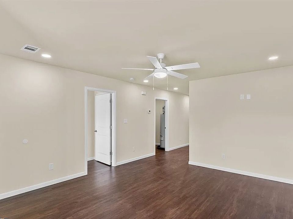 Living room with luxury vinyl flooring