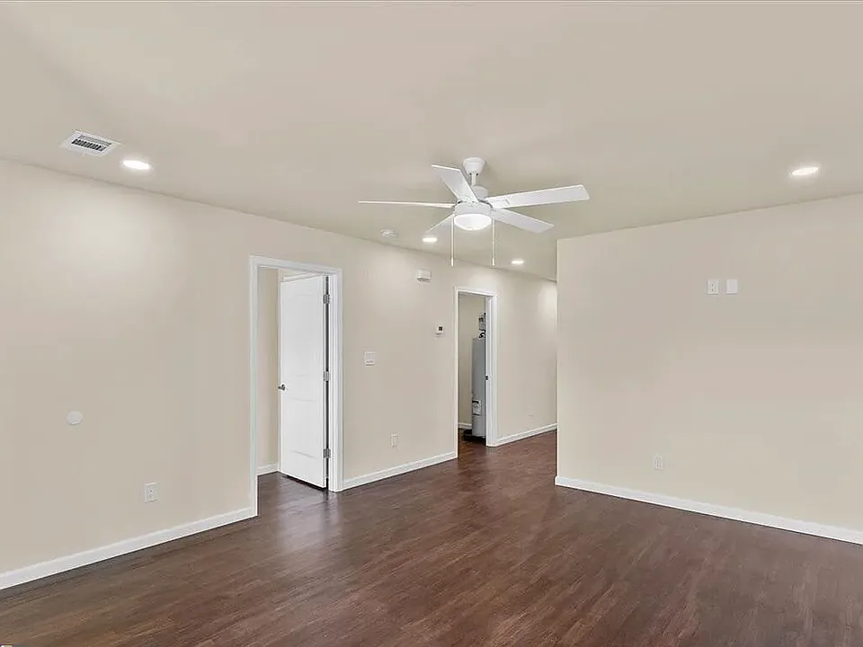 Living room with luxury vinyl flooring