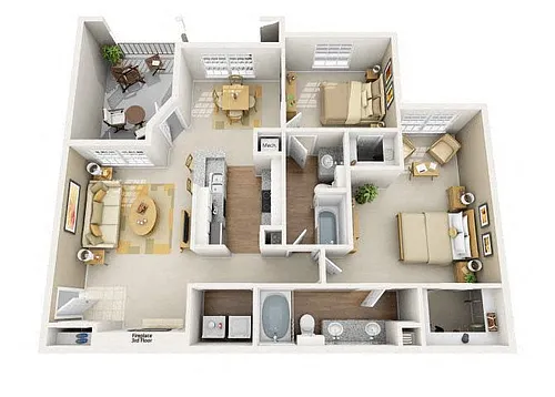 Floor plan B3