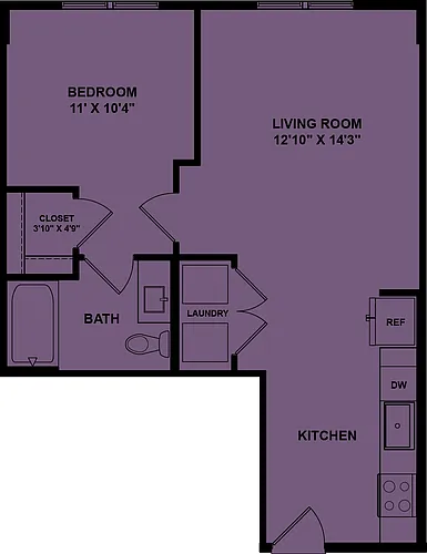 Floor plan A1a 120%