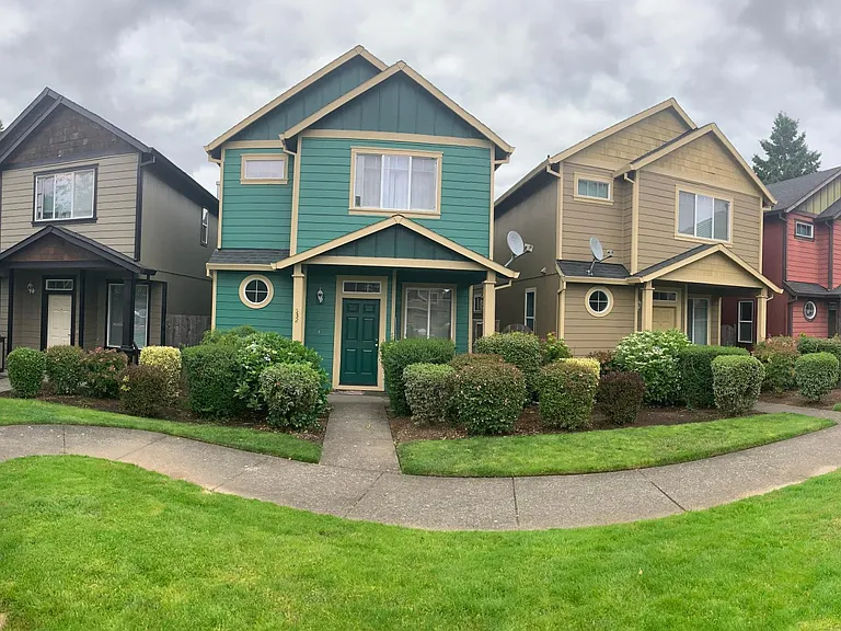 front of the house