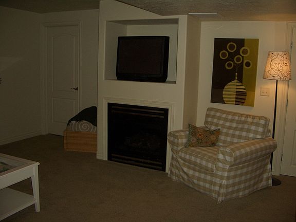 Downstairs Living Room w/ fireplace