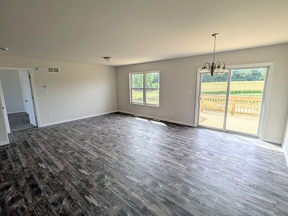 Living room and dining room areas