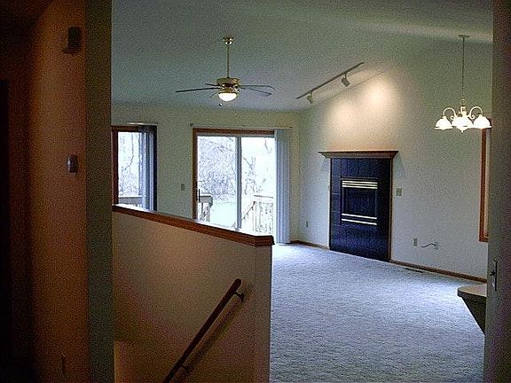 Open Living Room with Fireplace