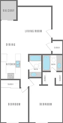2 Bedroom 2 Bath 910 sqft 2 Bedroom 2 Bath 910 sqft