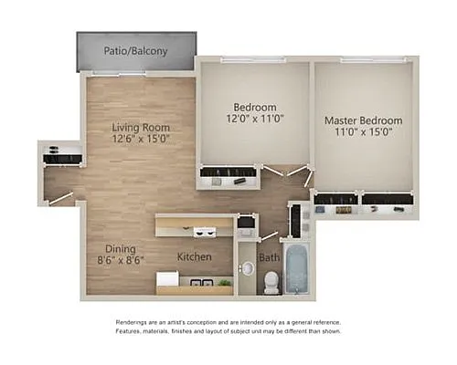Floor plan 2 BED