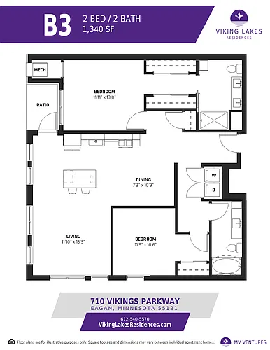 Floor plan $1.88/sq.ft. - B3