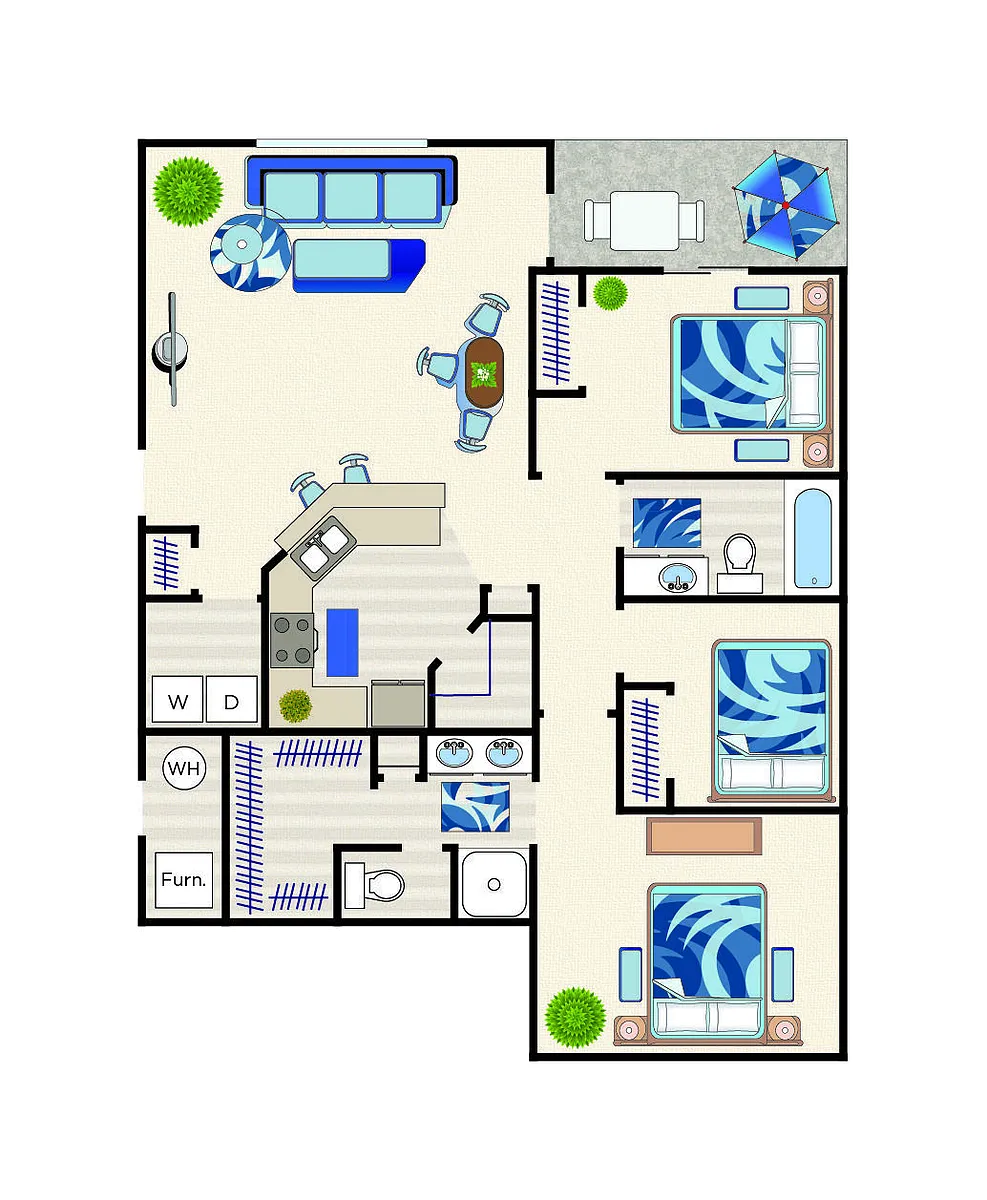 Floor plan 3X2 Reno