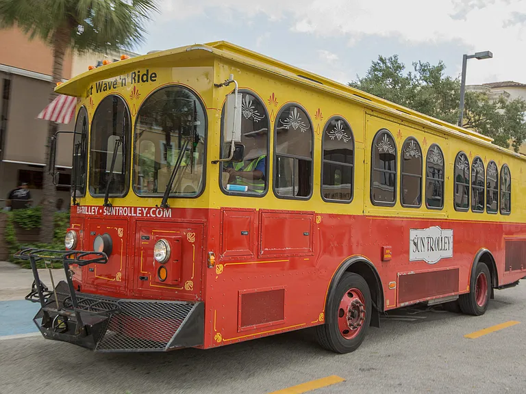 Just wave and hop on the Sun Trolley