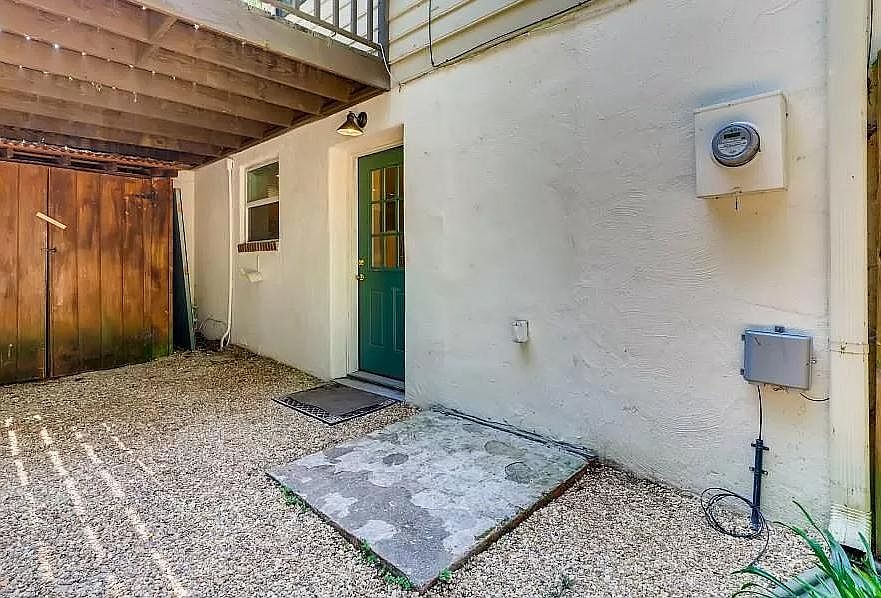 Separate private entrance to basement studio suite.