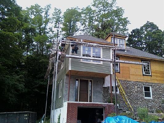 House under construction last summer