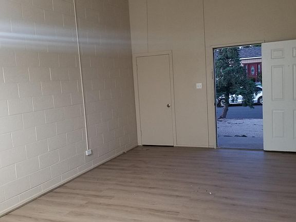 view from the dining room to the front door