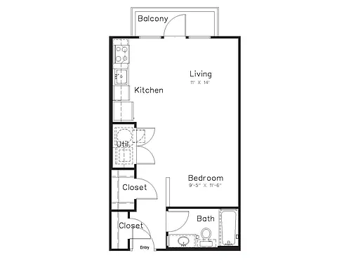 Floor plan Oaks 5AFT