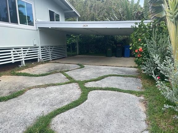 carport and driveway