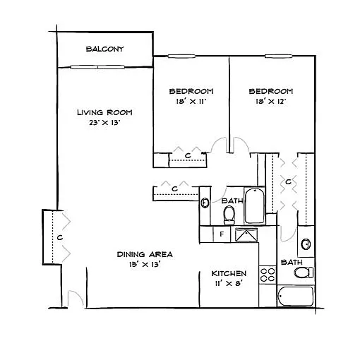Floor plan Potomac