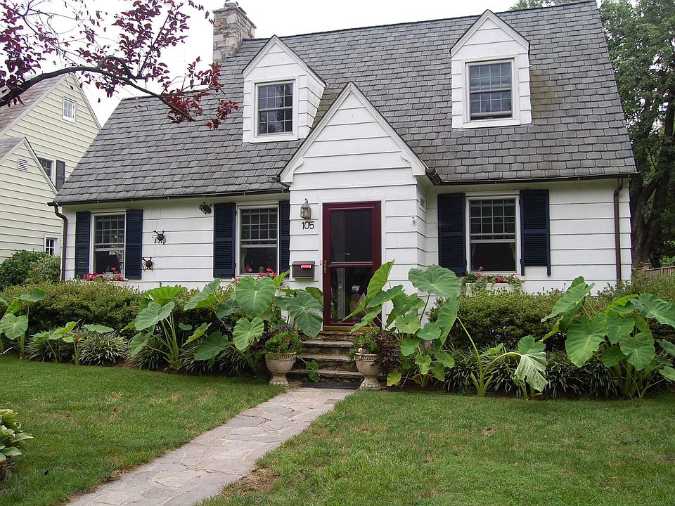 Front of house in summer