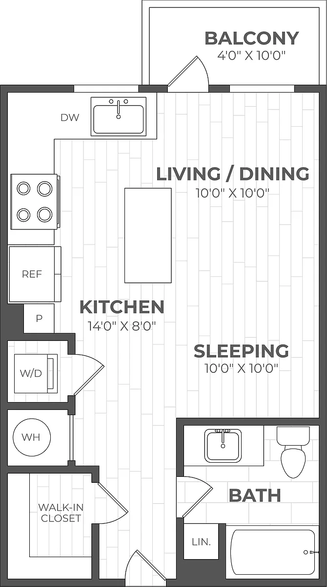 Floor plan Studio-EC