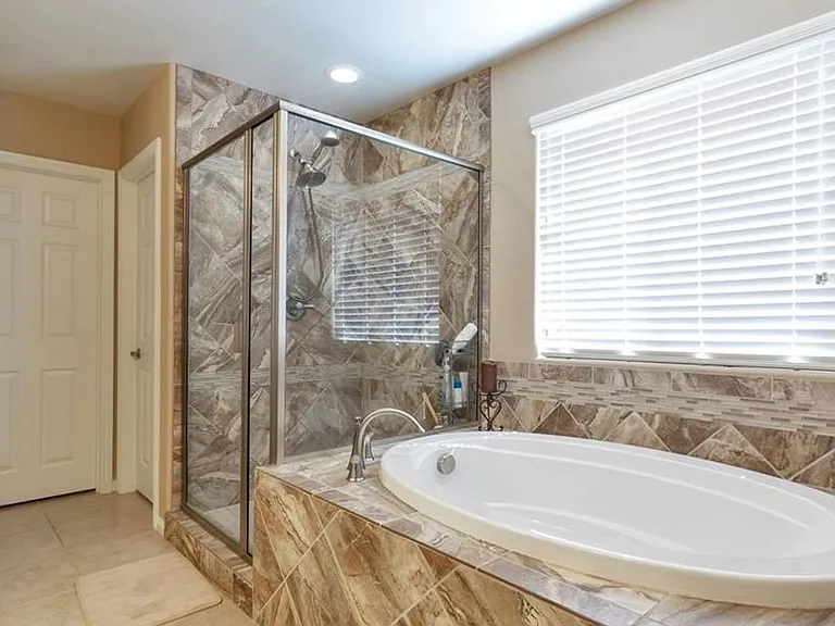 Primary bath with Dual walk In closets
