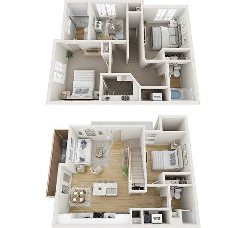Floor plan Four Bedrooms x 3 Bathrooms