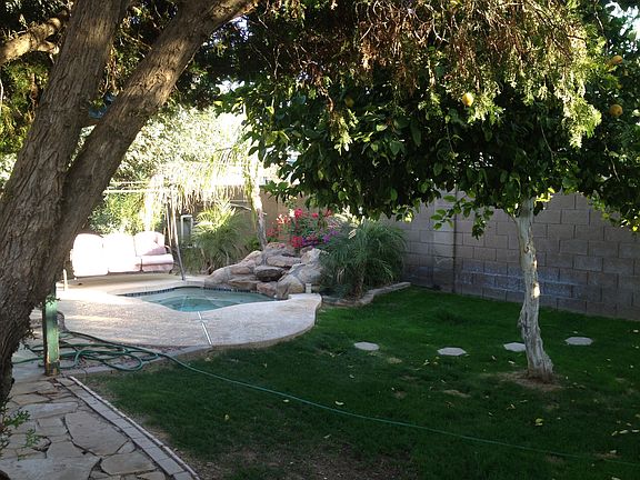 Back yard with spool