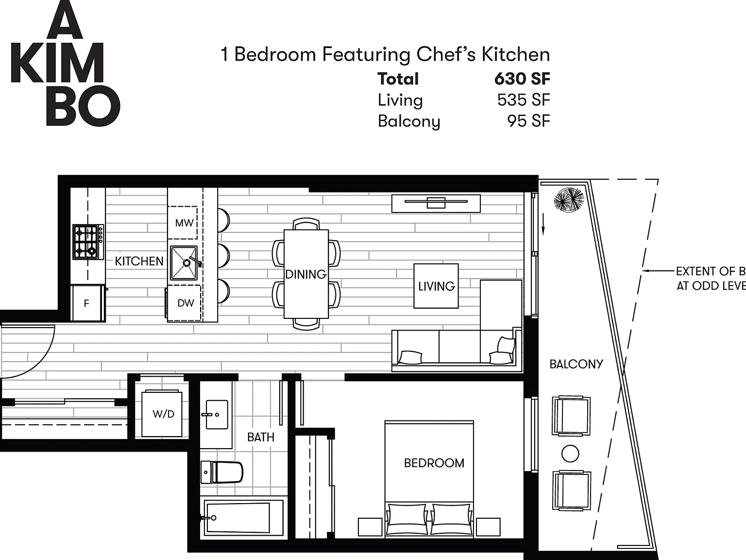 1 bed, 630 sqft, $2,400 — Photo 4