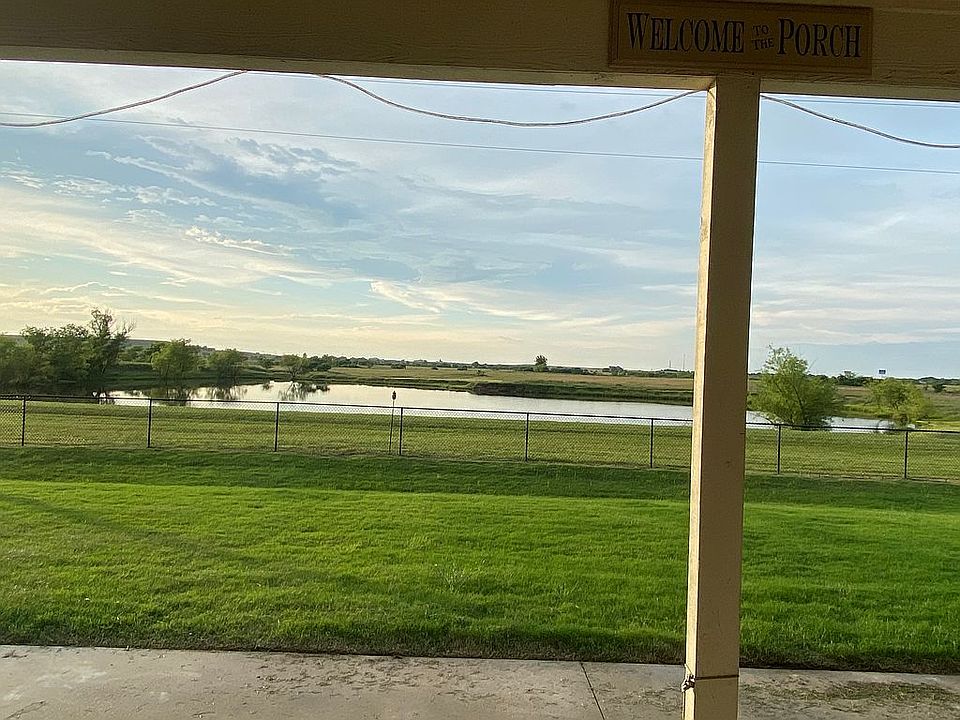 View of pond from patio