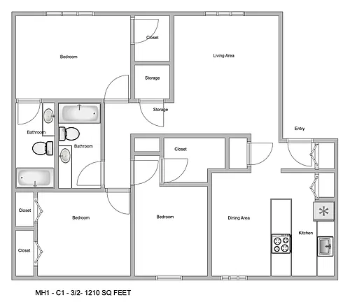 Floor plan C1