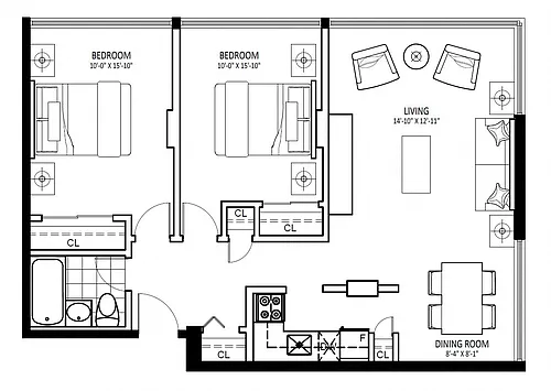 Floor plan 404