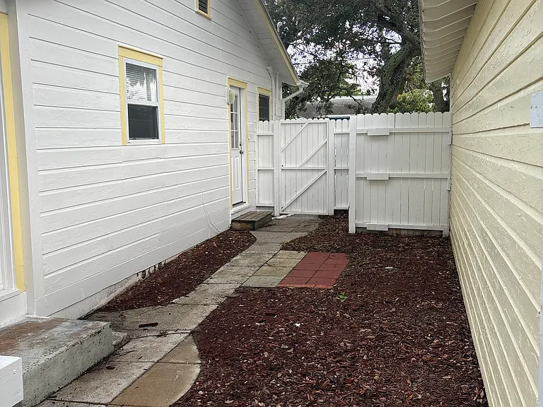 Barbeque area just outside the kitchen door