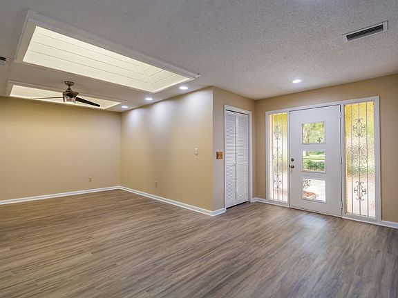 Living Room with skylights