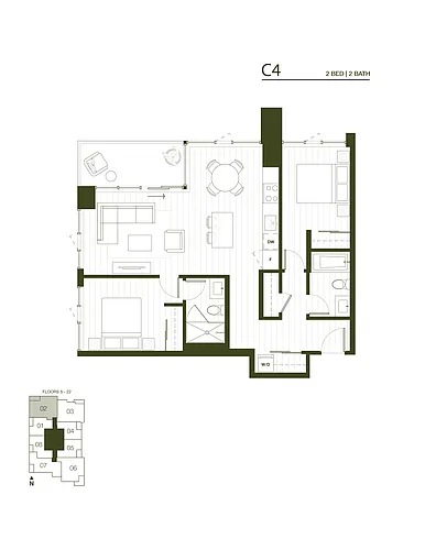 Floor plan Tower 2 - C4