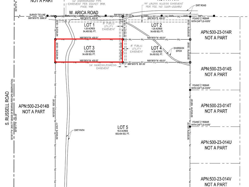 2nd image of LOT 3 W ARICA (NO ADDRESS) Road #3