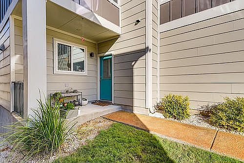 Patio at back exterior door
