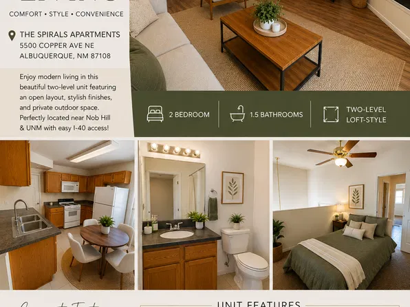 The Spirals | Modern Condo-Style Living Near Nob Hill & UNM