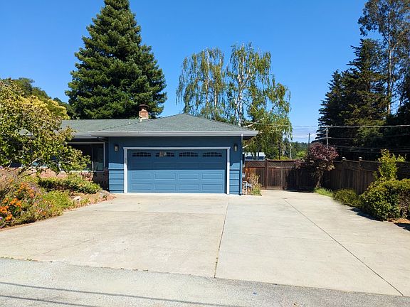 driveway and carport area