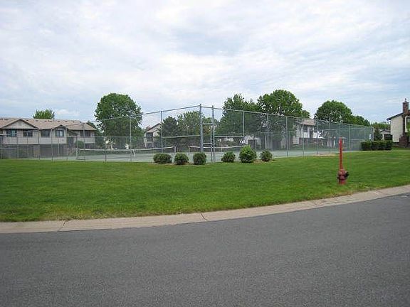 tennis court across street