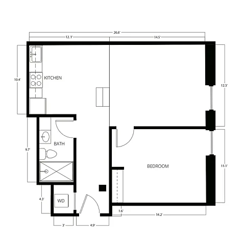 Floor plan A8-LIB